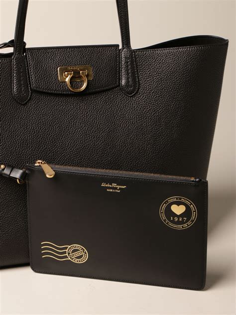 images of fake ferragamo black tote bags|ferragamo gancini shoulder bag.